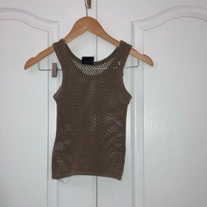 Mesh Brown Tank top